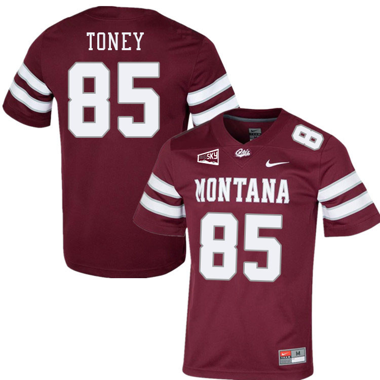 Montana Grizzlies #85 Dayton Toney College Football Jerseys Stitched Sale-Maroon